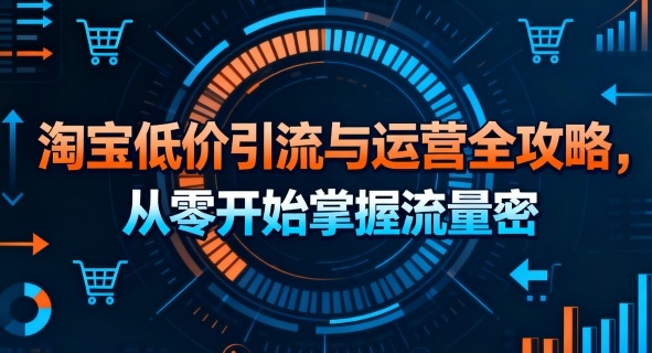 淘宝低价引流与运营全攻略，从零开始掌握流量密码
