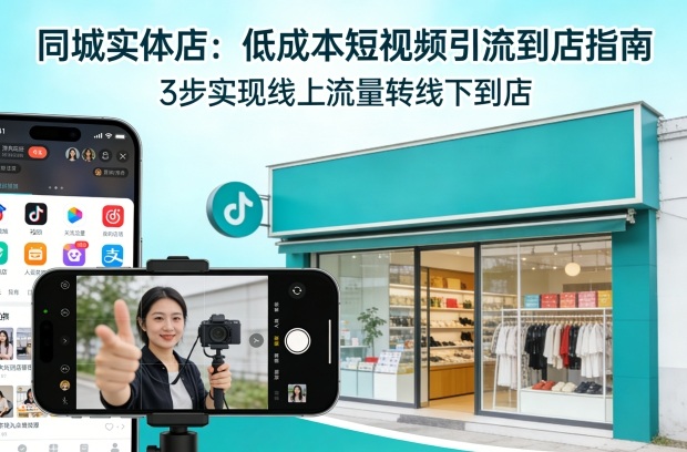 同城实体店，如何低成本把客户从短视频带到线下门店